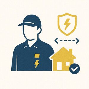 dessin d'un électricien