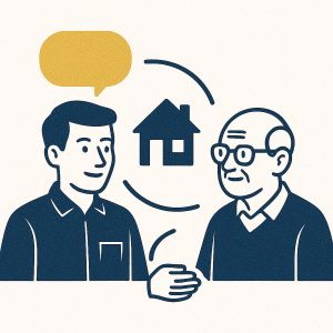 dessin exprimant l'écoute de son client